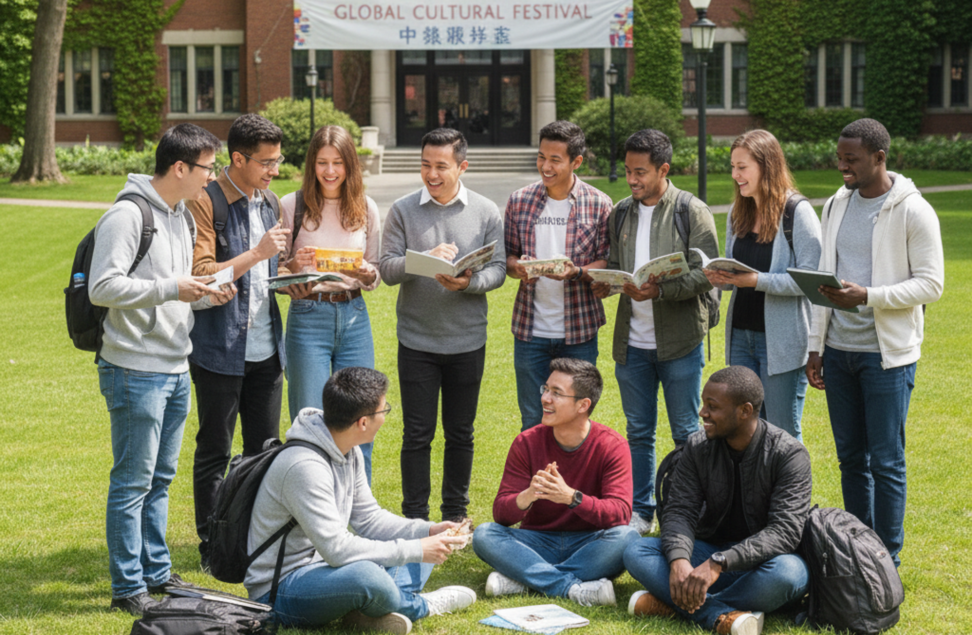 Étudier en Chine bibliothèque universitaire moderne